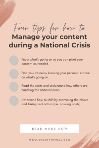 how to manage your content during a national crisis